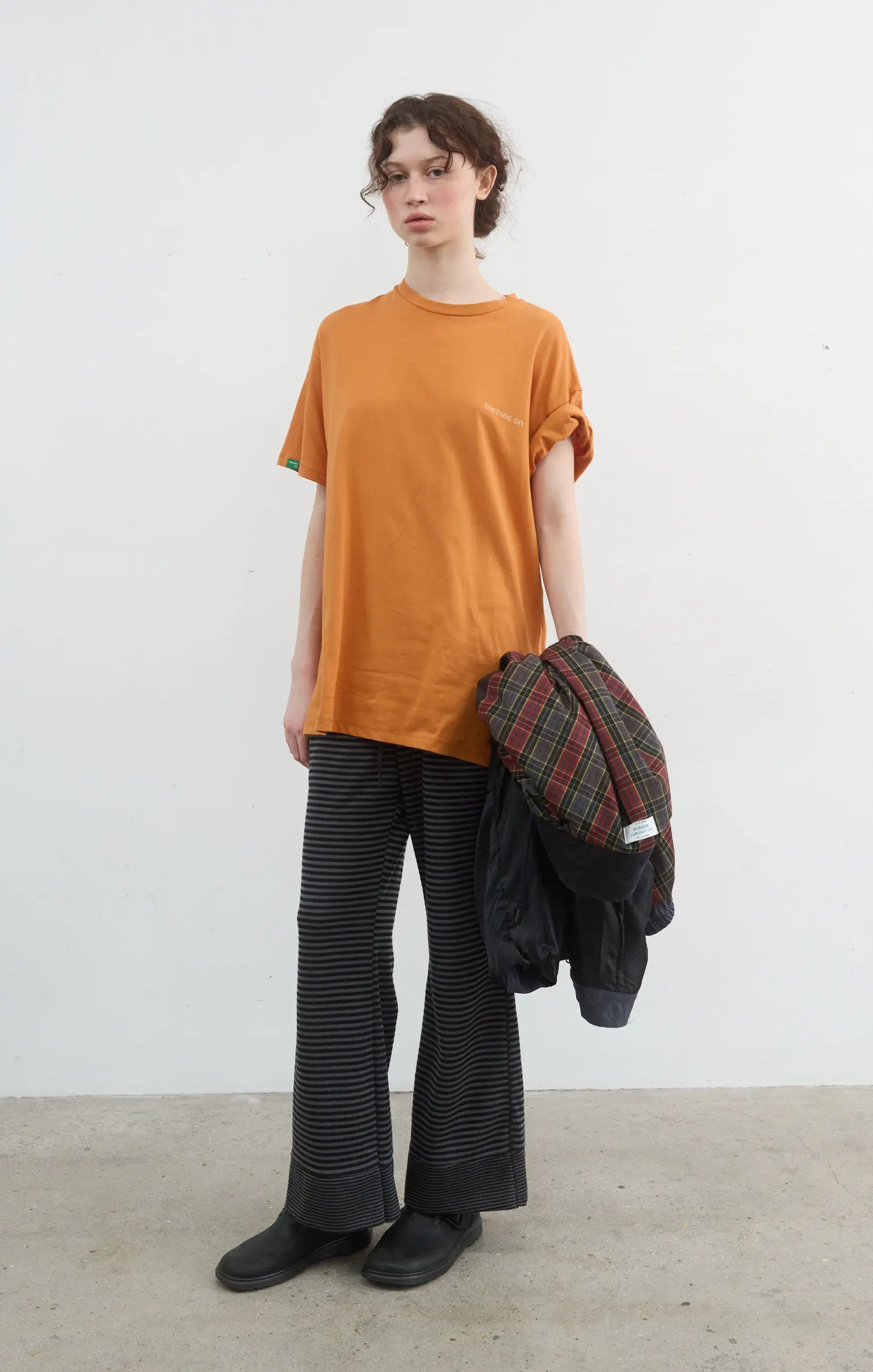 Reverse Clear Logo T (Orange)