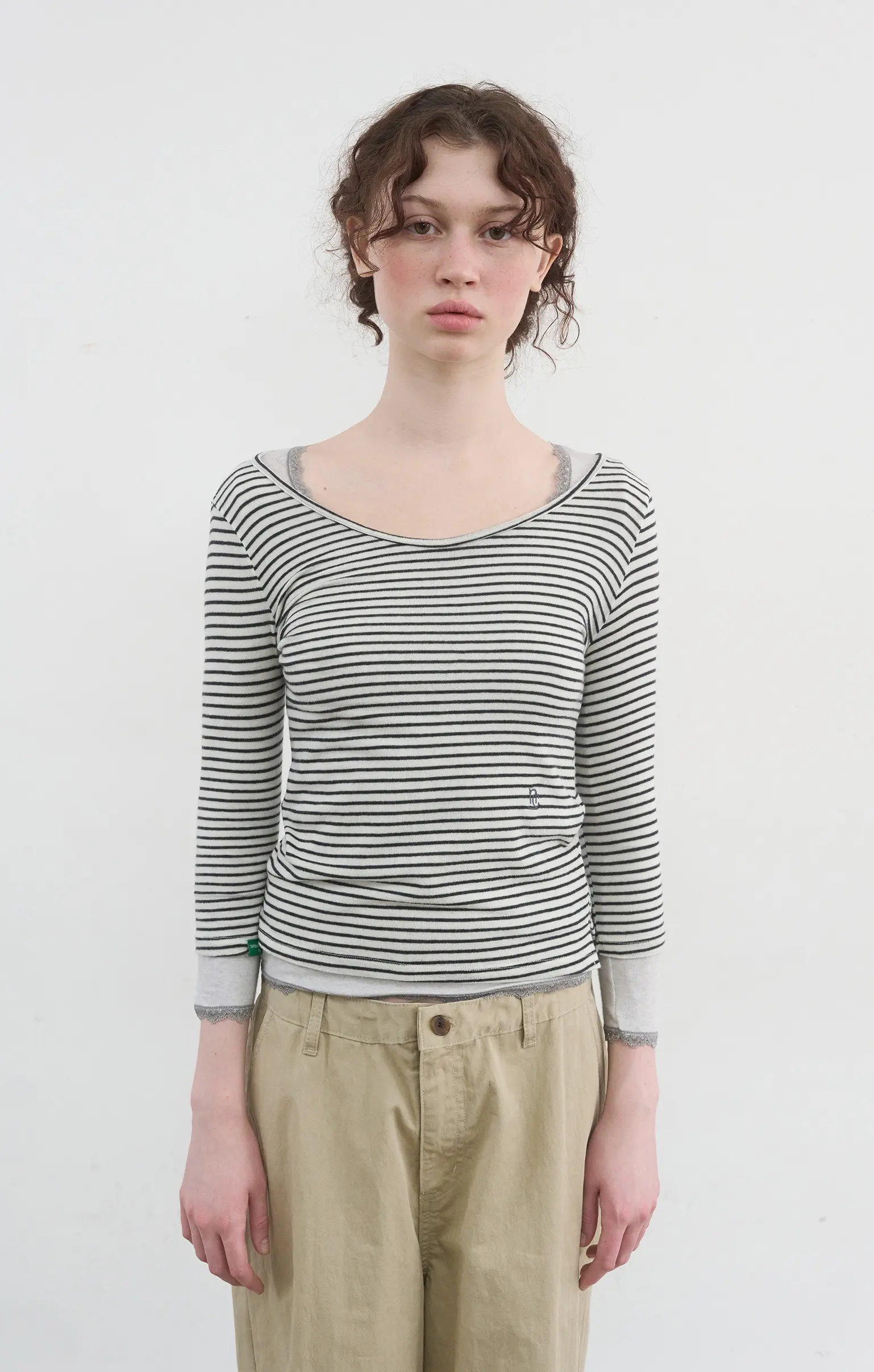 Eugene Stripe T (Ivory)