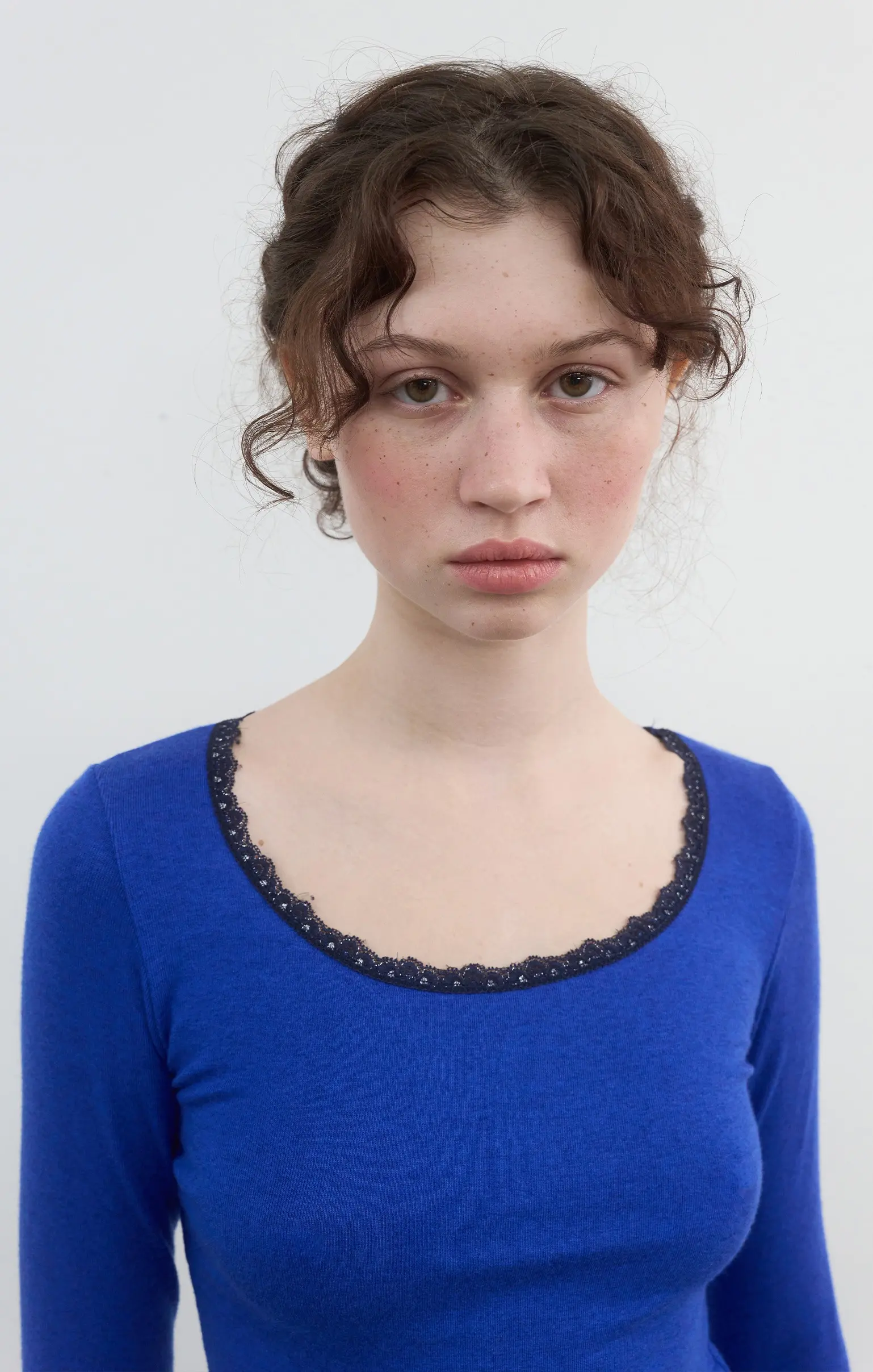 Lace Trim T (Blue)