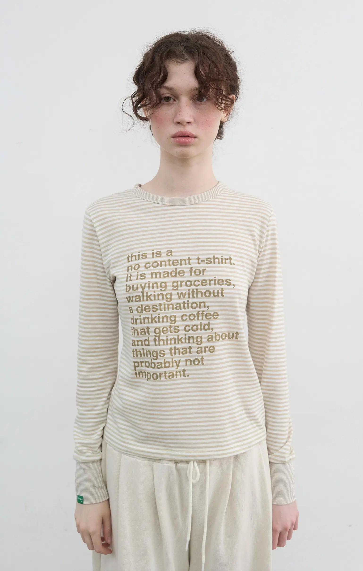 Coffee Stripe T (Beige)
