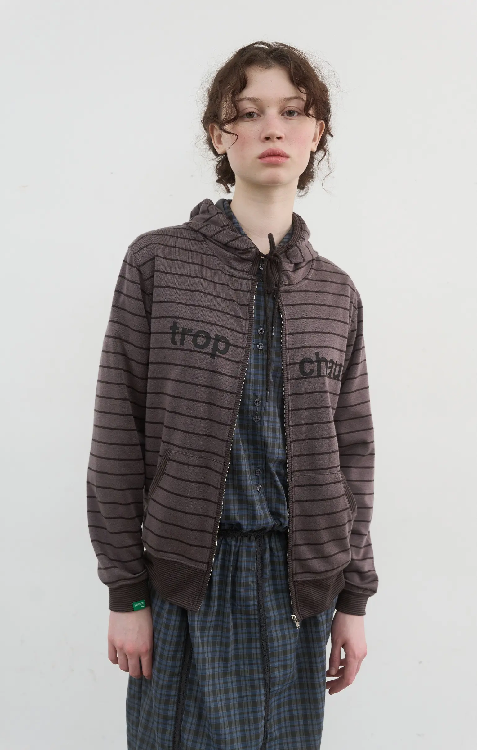 Weather Hooded Zip-up (Mocha Brown)