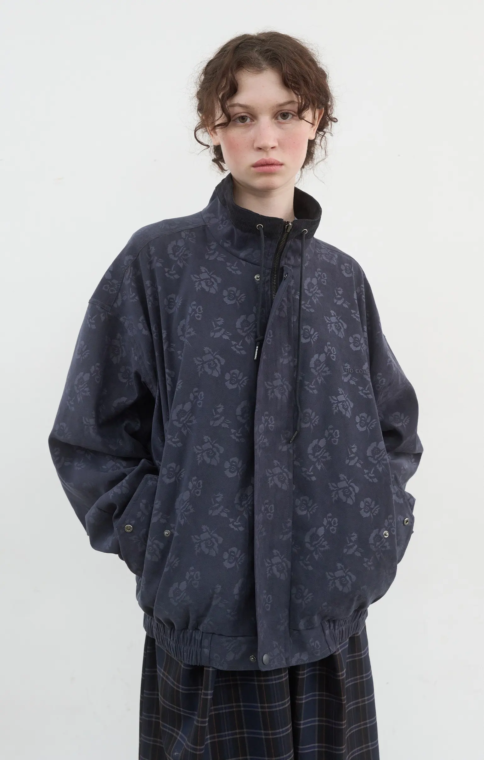 Loose Rosy Jumper (Smoky Navy)