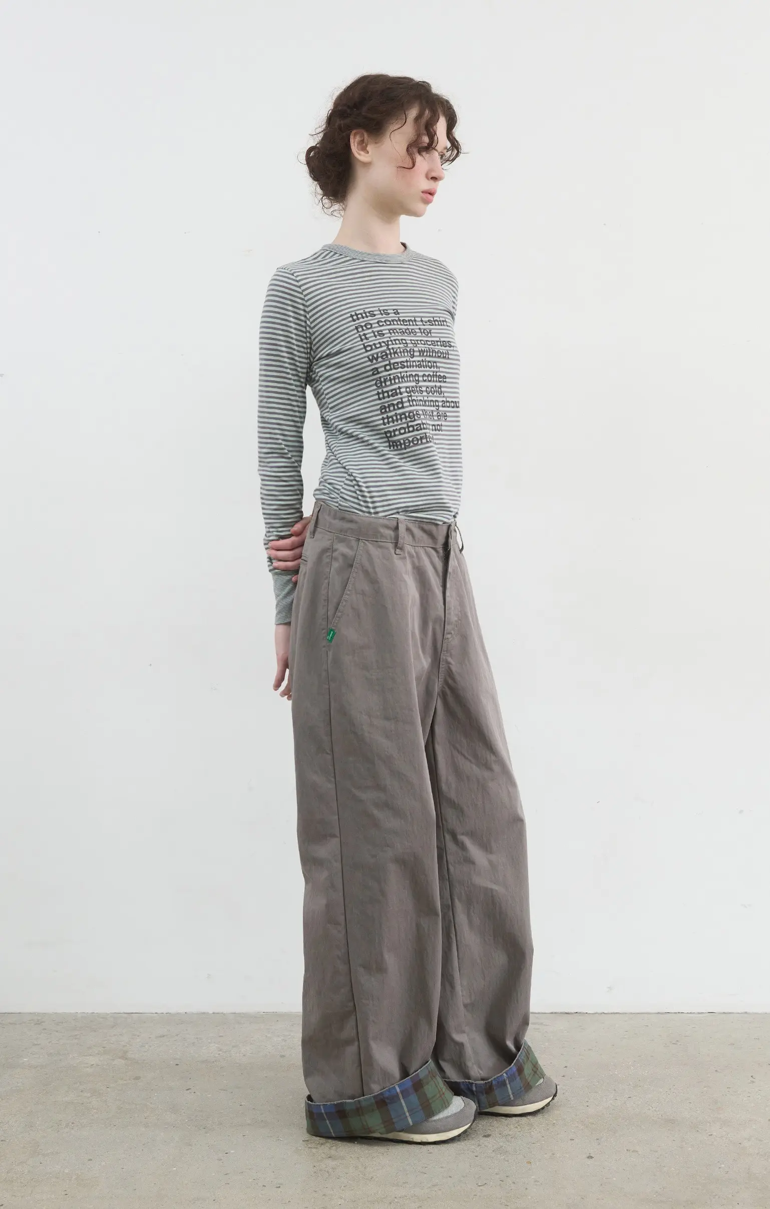 Check Point Pants (Stone)