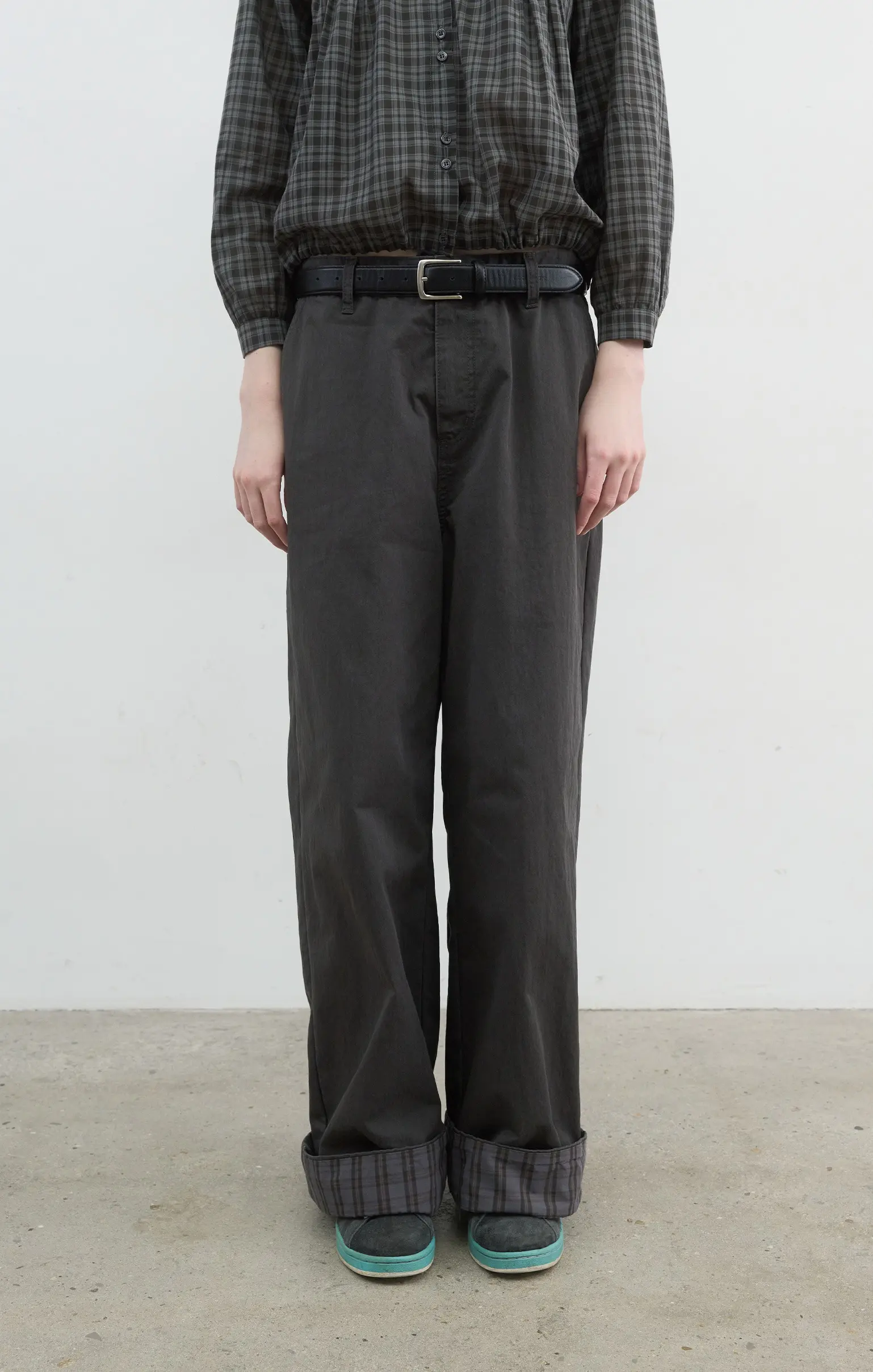Check Point Pants (Charcoal)