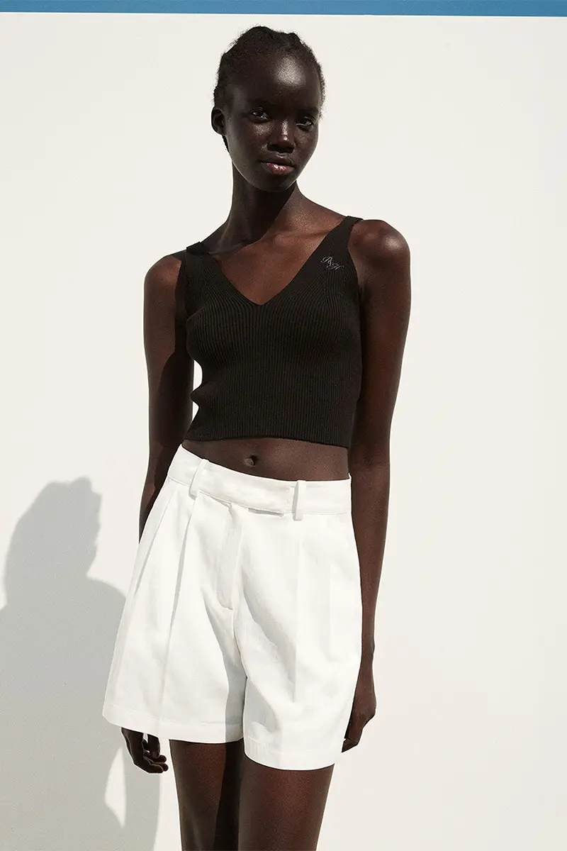 Pintucked Shorts