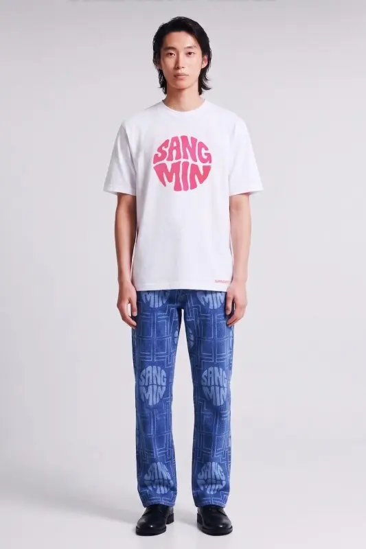 Typo Artwork Pink T-Shirt