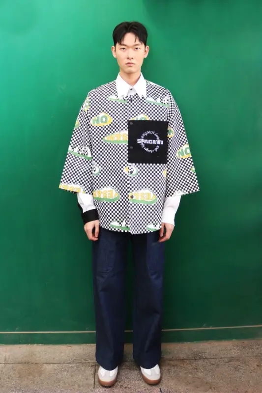 Checkerboard Graphic Shirt