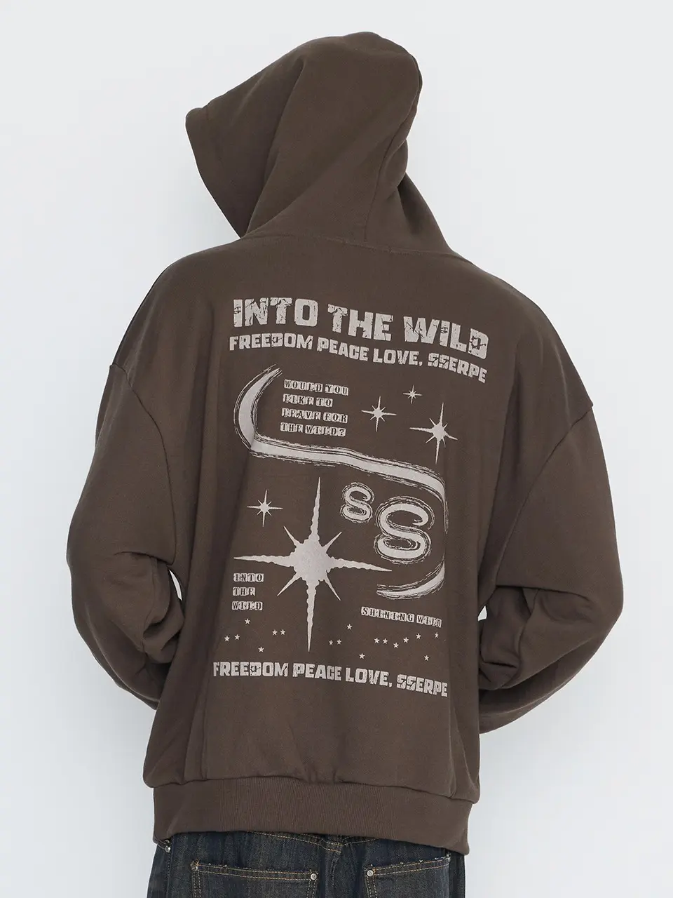 Into The Starry Night Hoodie Brown
