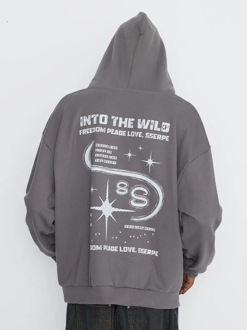 Into The Starry Night Hoodie Grey