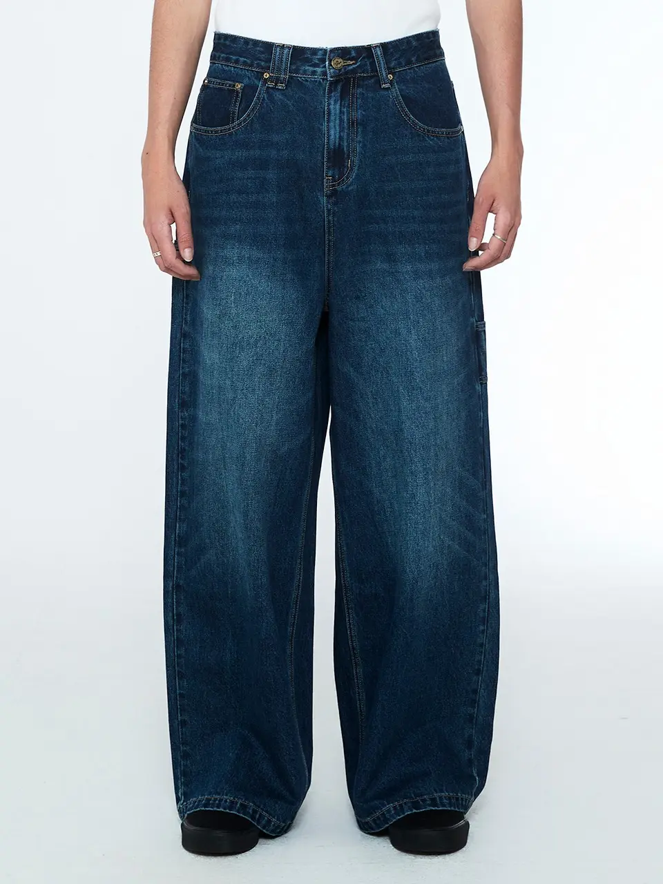 Daily Boy Wide Denim Pants Ocean Blue