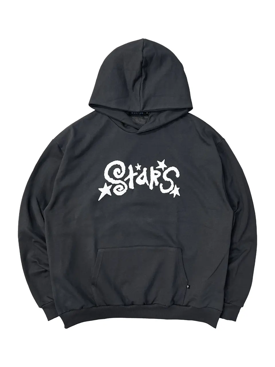 Star Embossed Hoodie Charcoal
