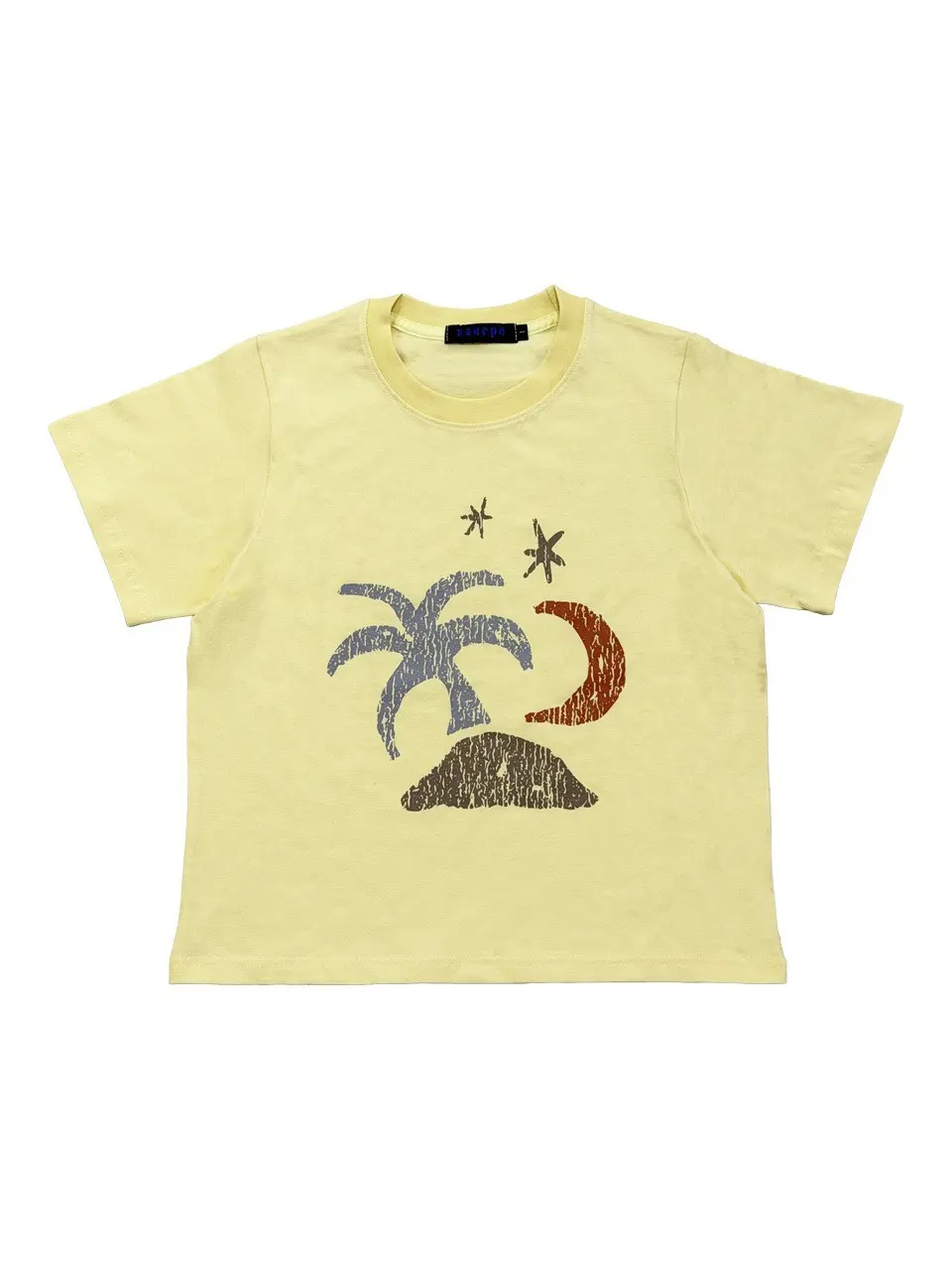 Tropical Half Sleeve T Yellow