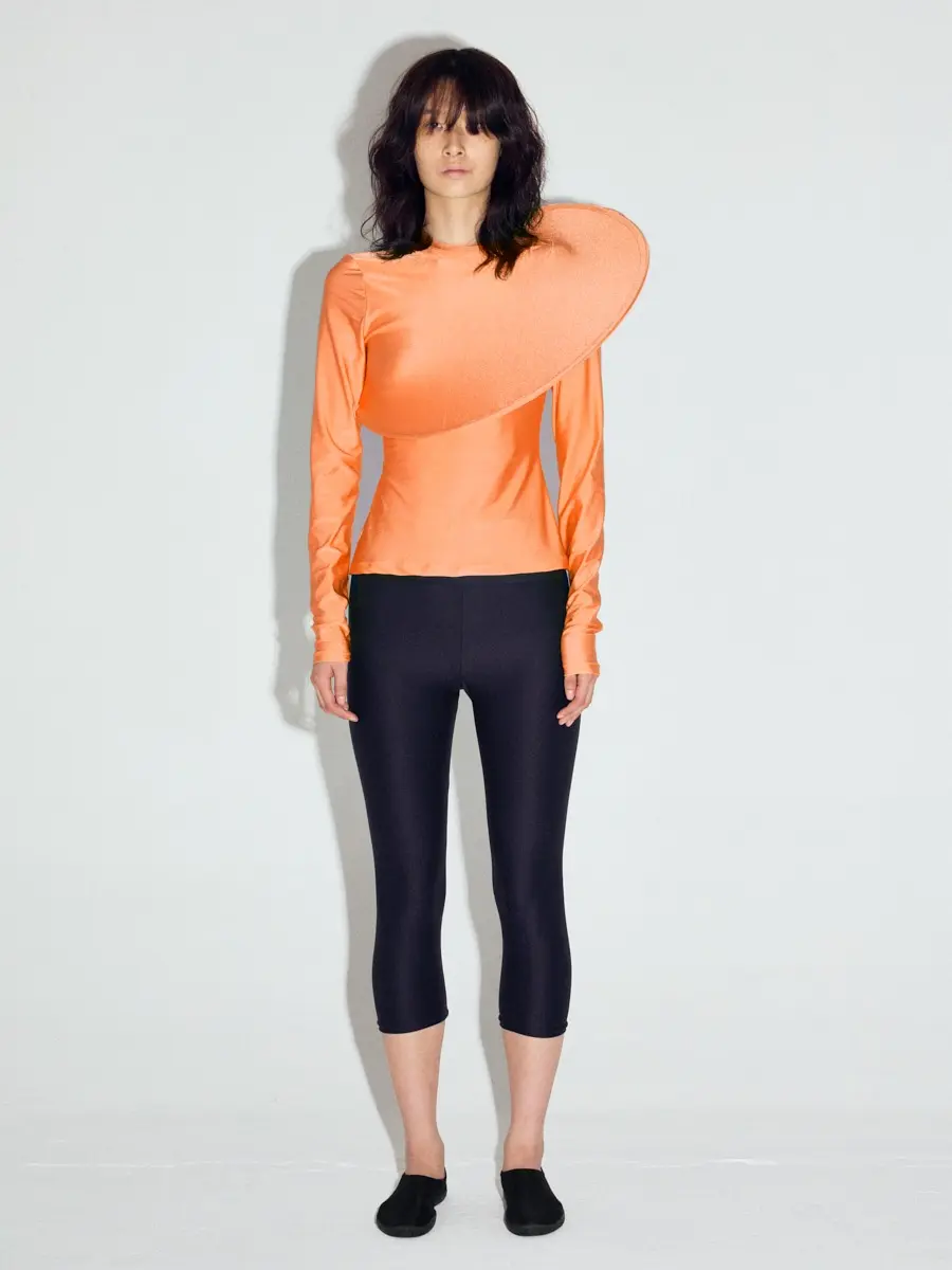 Diagonal Pop-up Electric Top in Orange