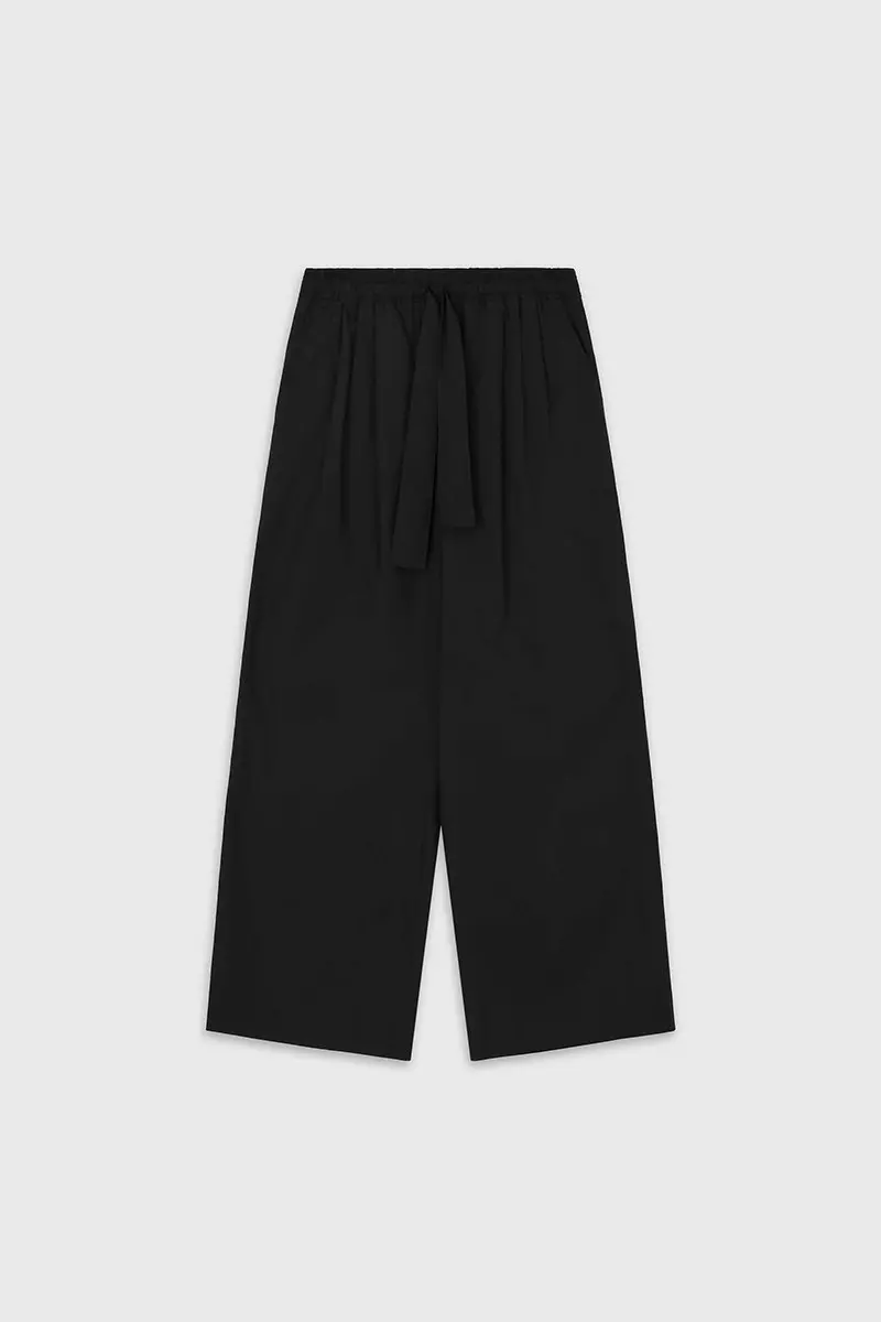 Cotton Banding Pants (Black)