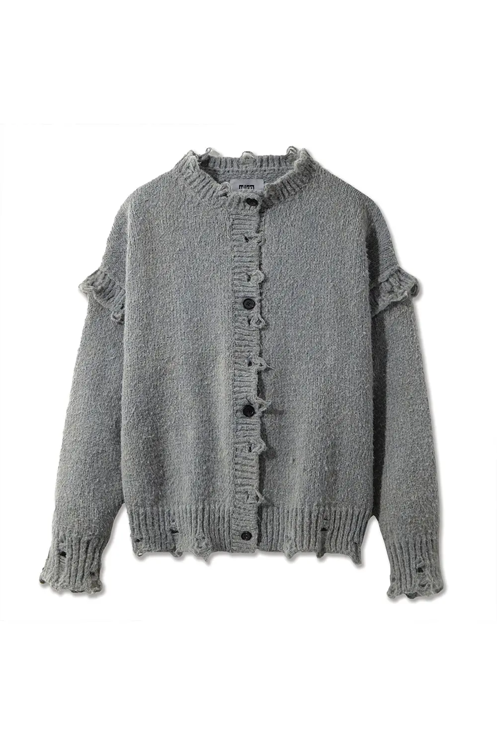 Batch No.1 Traditional-Dyed Persimmon & Ink Oversized Cardigan (Grey)
