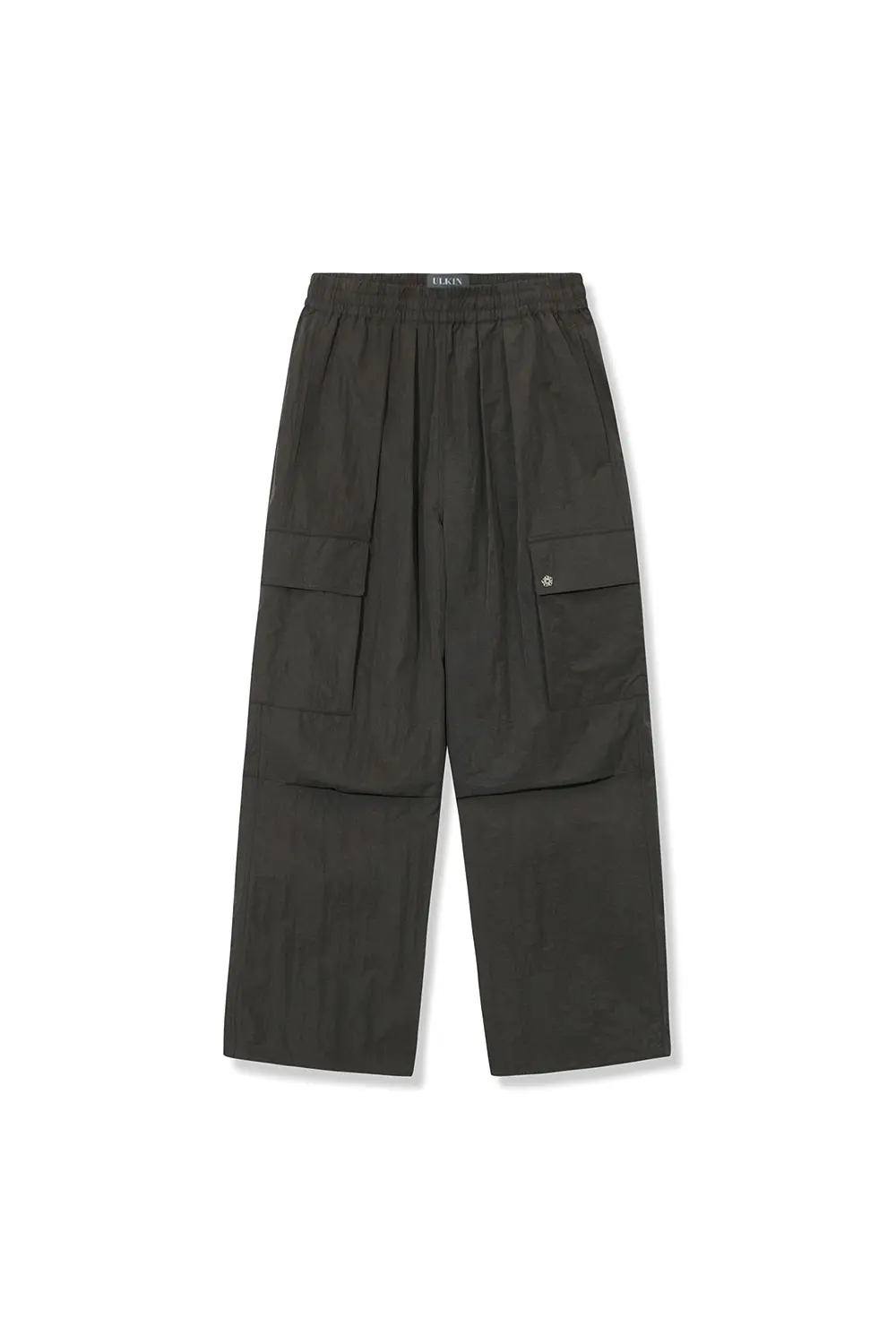 Nylon Cargo Parachute Pants (Brown)