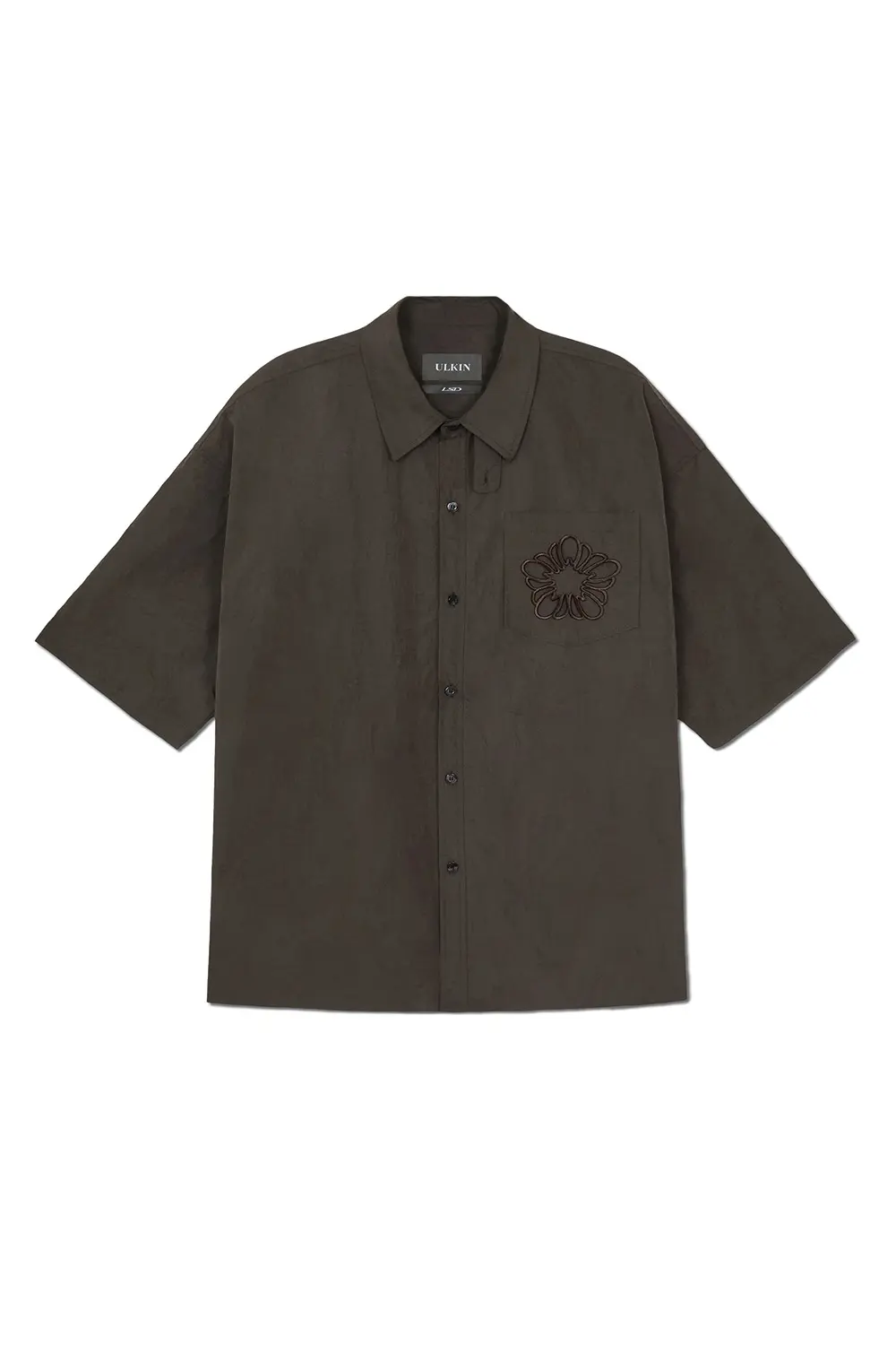 Nylon MUGUNG Half Shirt (Brown)