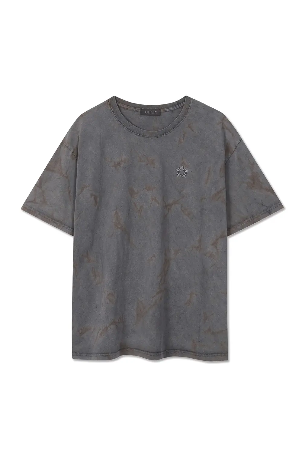Batch No.3 Traditional-Dyed Heritage MUGUNG Embroidery T-shirt (Brown)