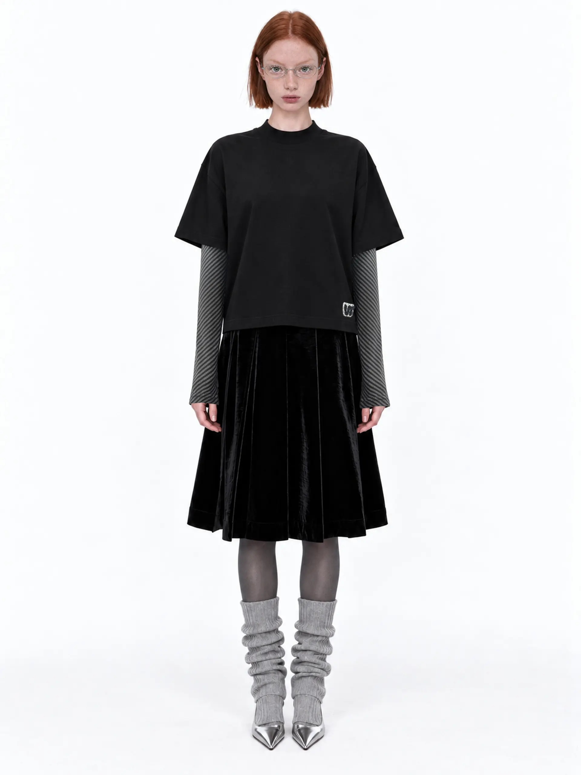 Compact Mockneck Top (Black)