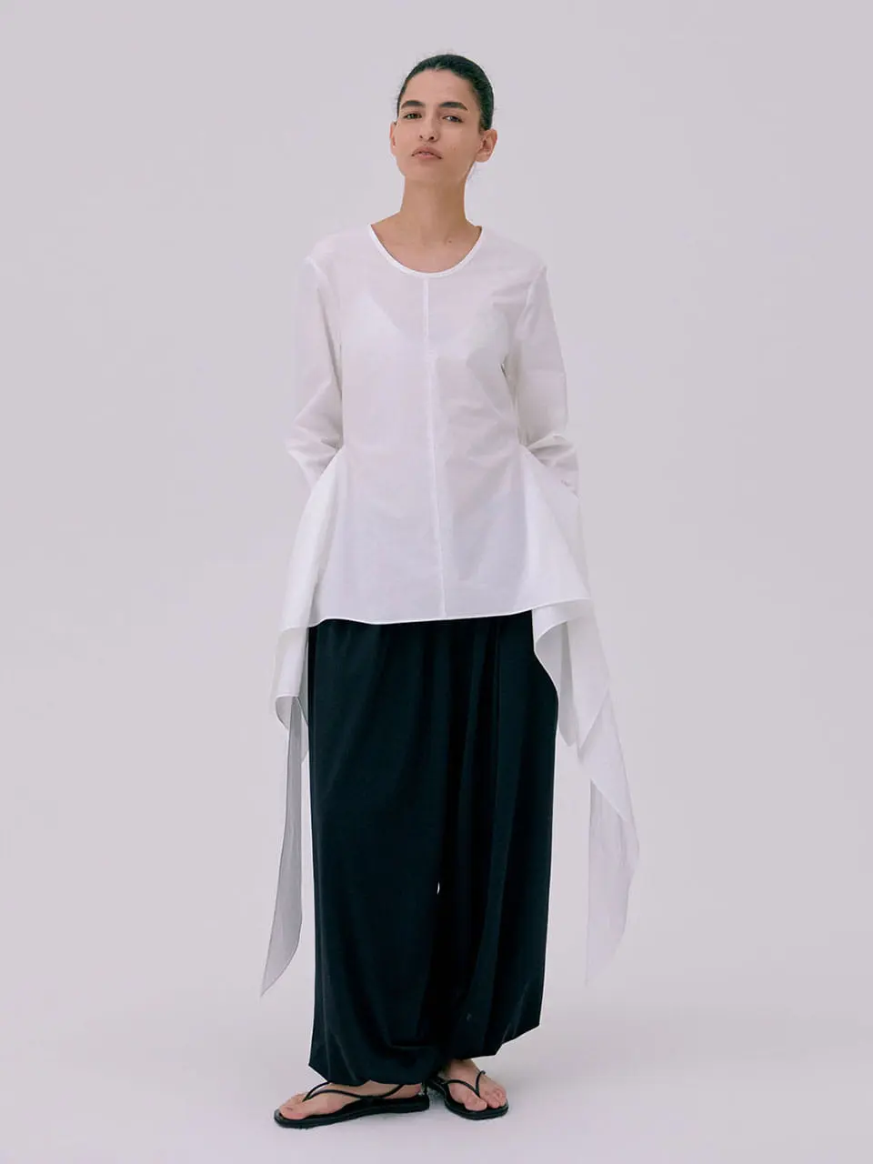 Drape Blouse — White