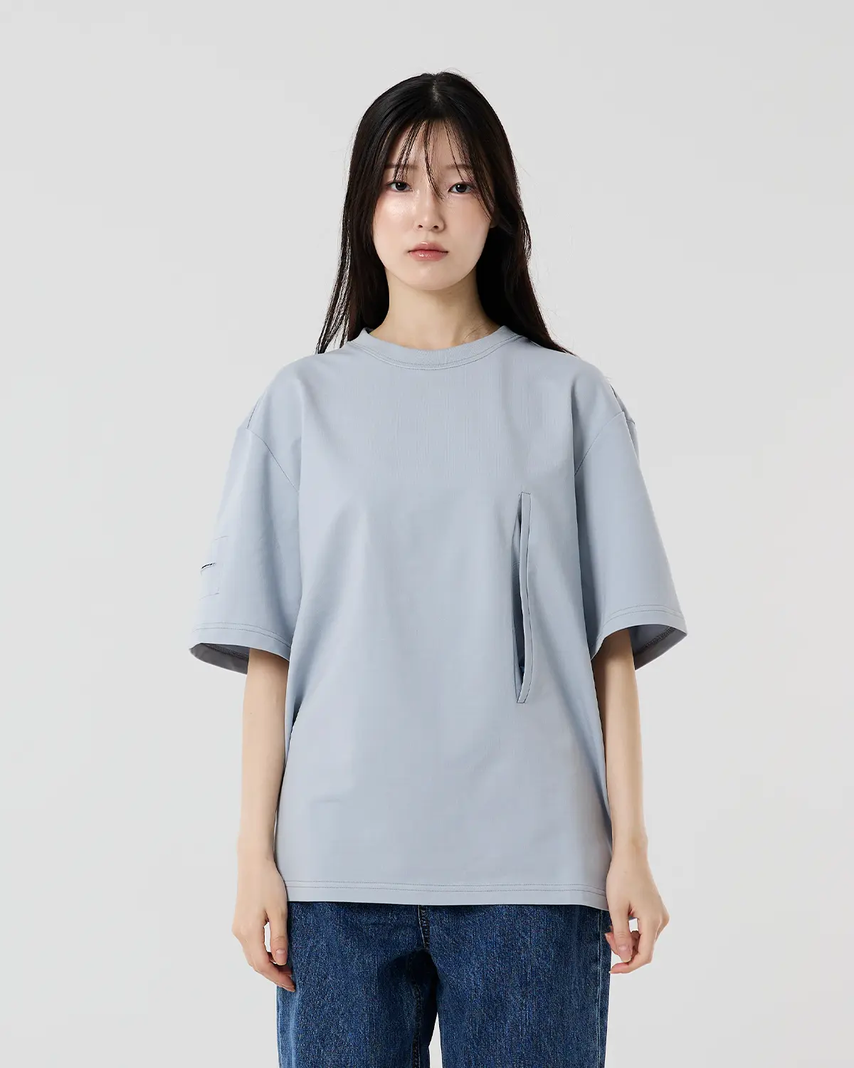 Light Thru the Slit T-shirt (almost blue)