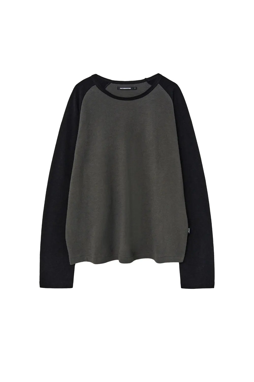 Raglan Tee Black/Moss Charcoal