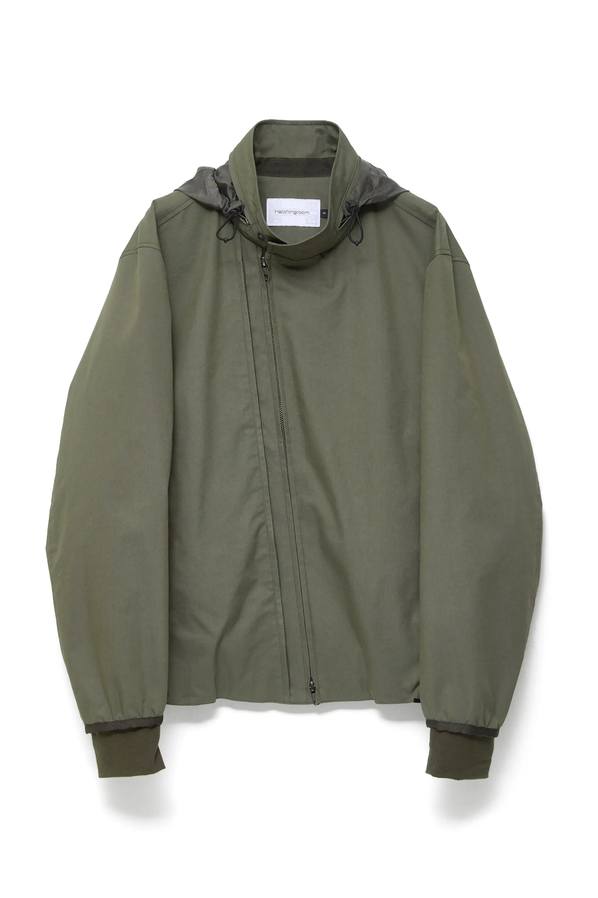 Diagonal Zip Jacket V2 Olive