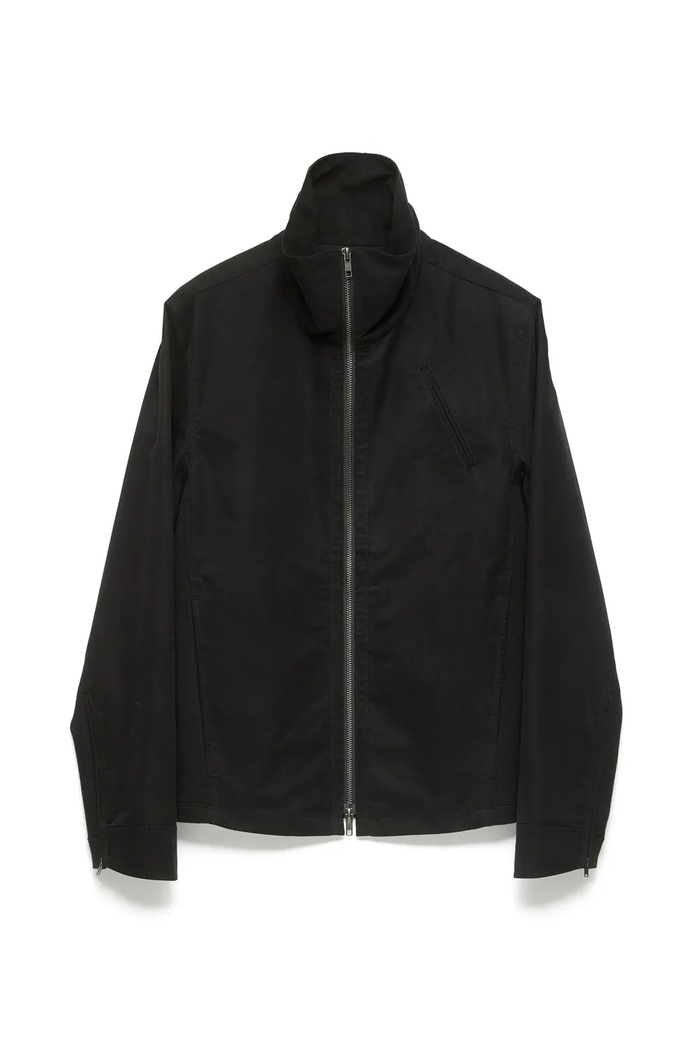 Funnel Neck Jacket Black