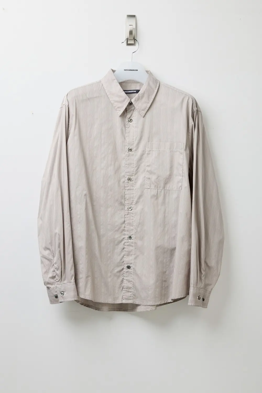 Museum Shirt Pajama Stripe Grey Beige
