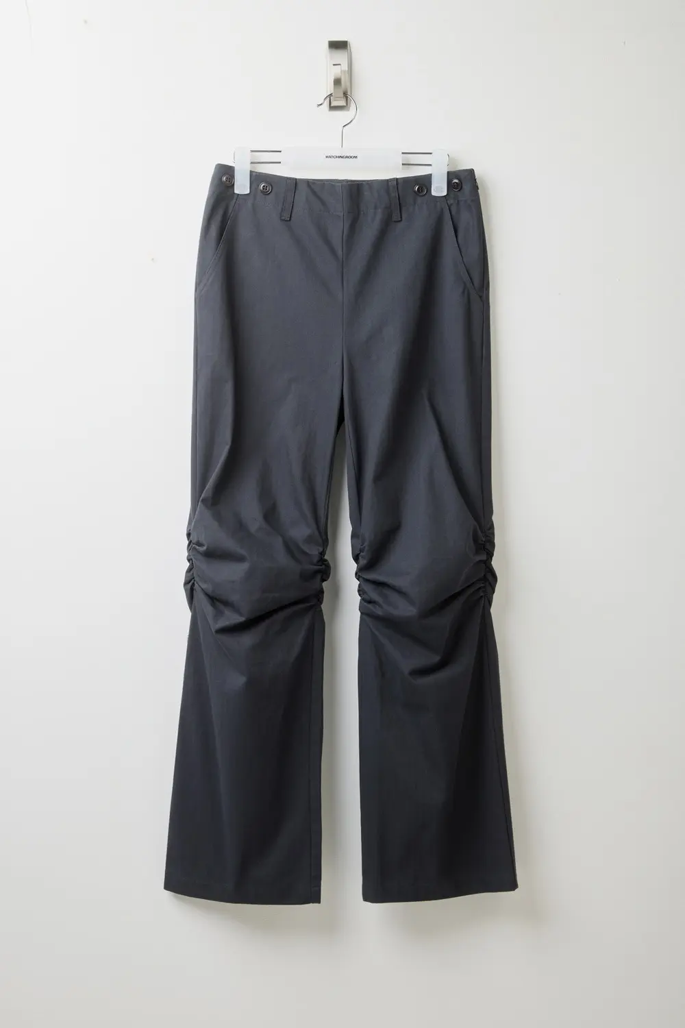 Ripple Trousers Herringbone Ink Black