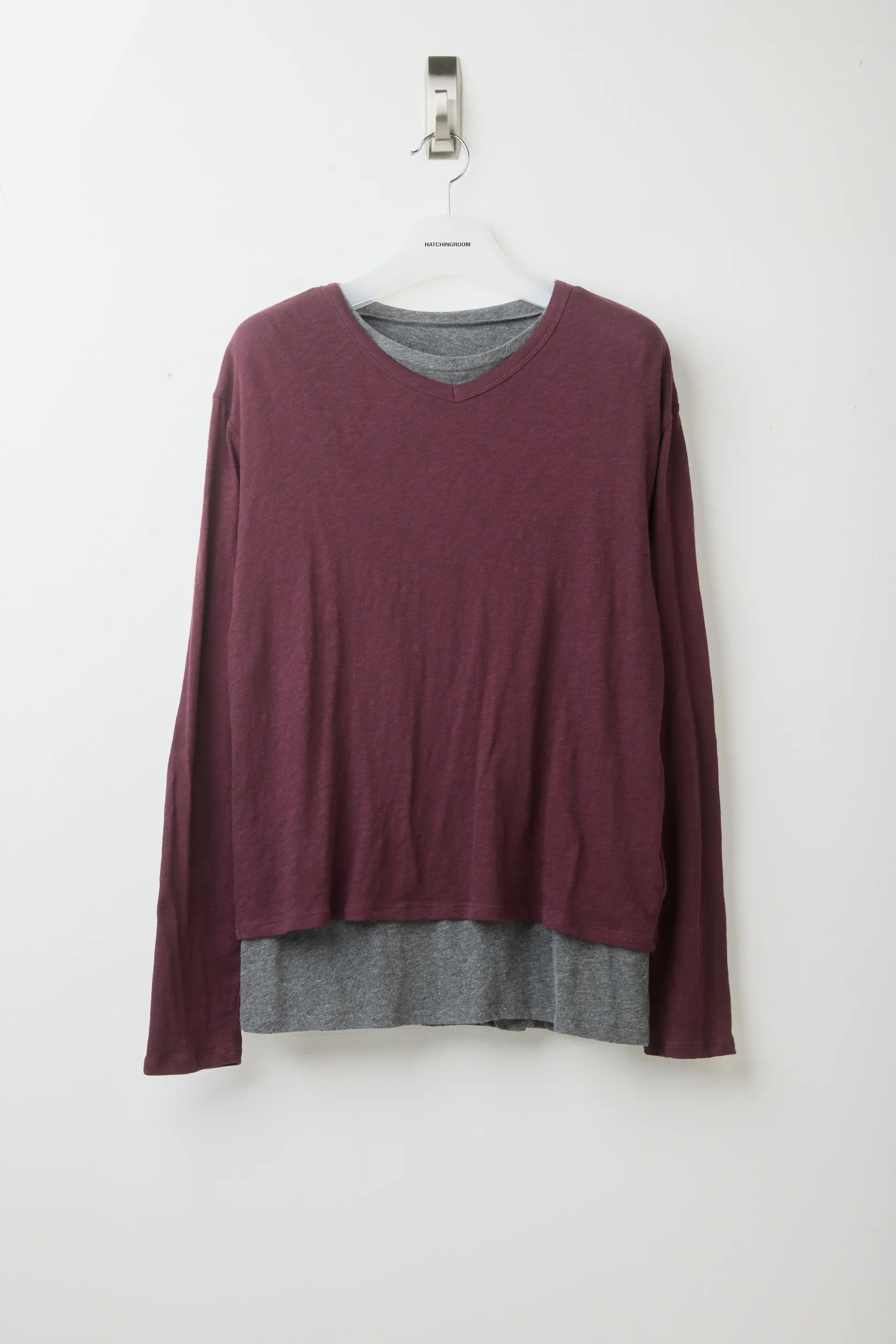 UV Layered Tee Burgundy