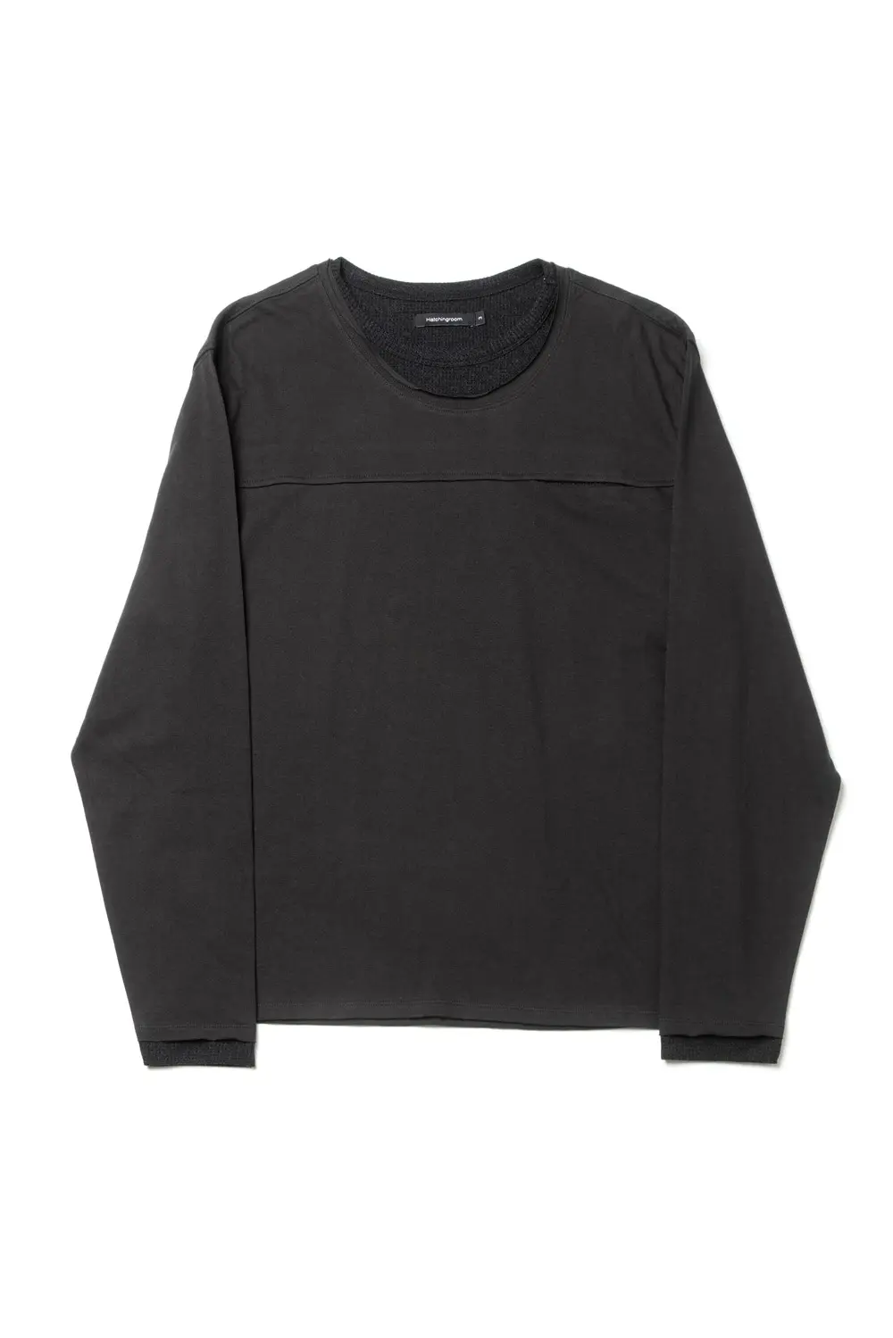 Double Neck Tee Ink Black