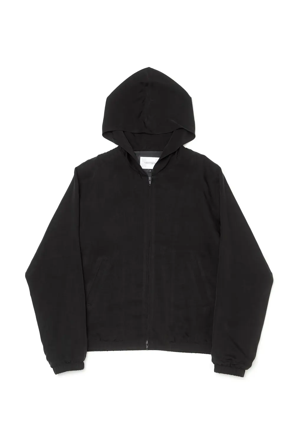 Cupro Hoodie Jacket Black