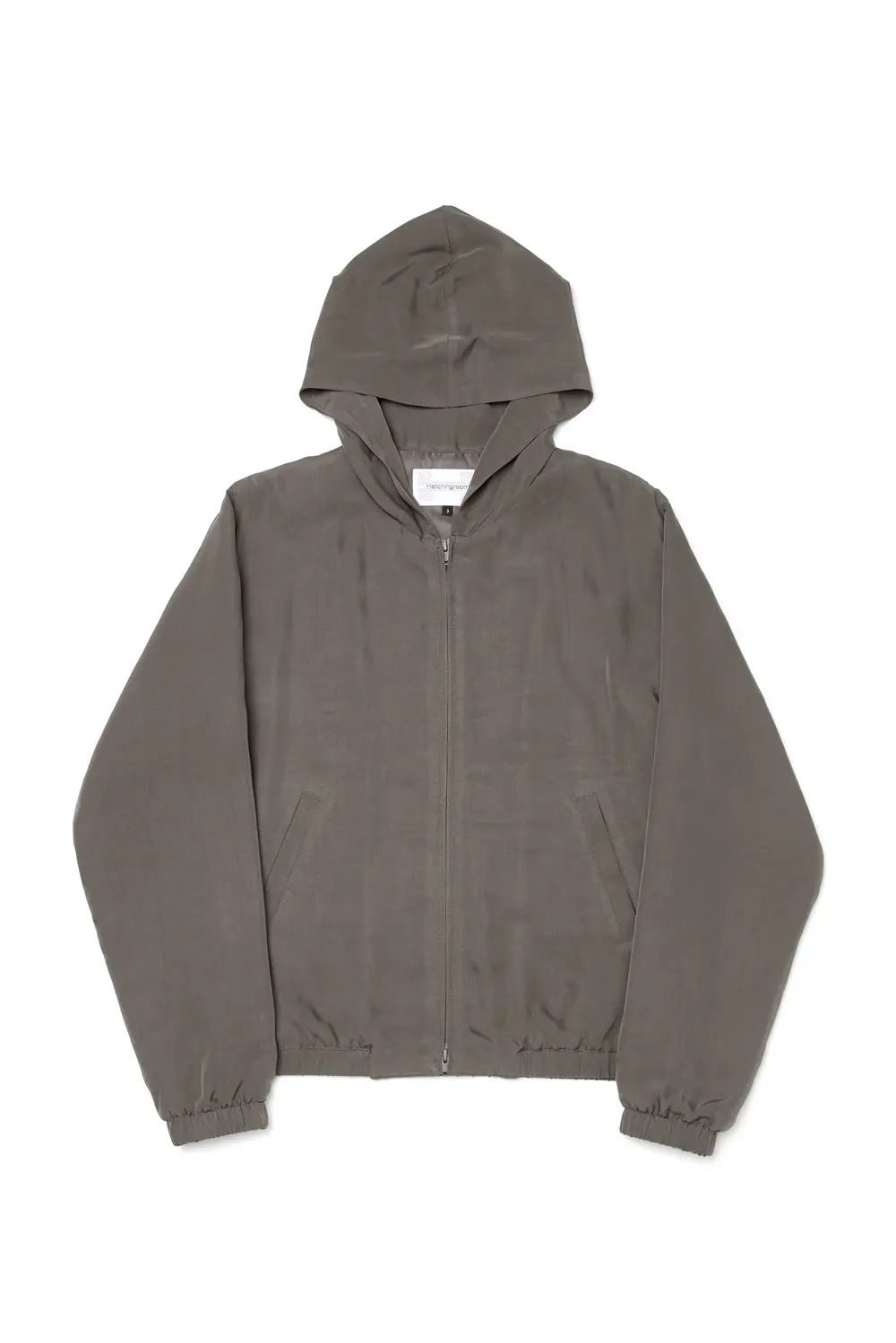 Cupro Hoodie Jacket Mocha
