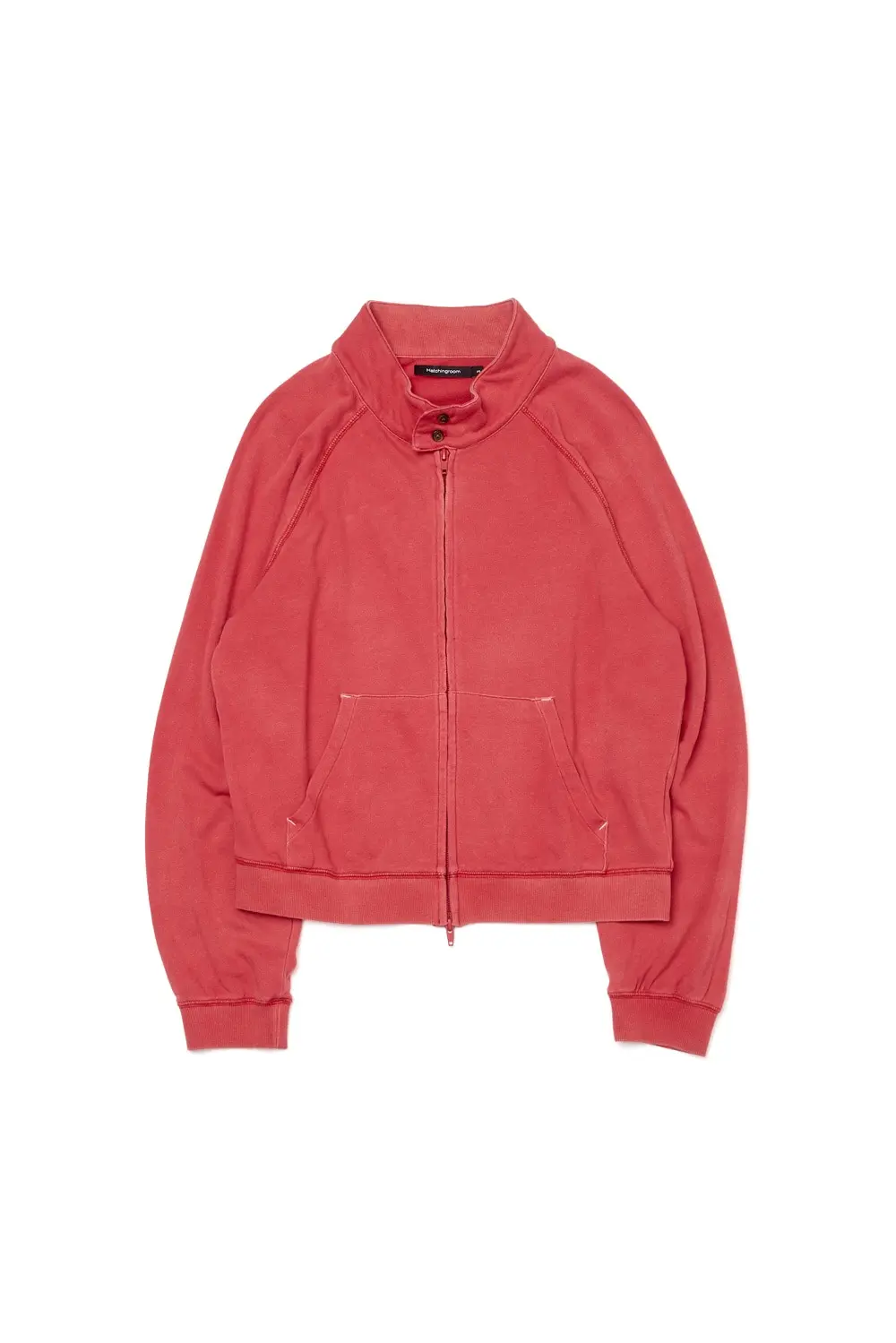 VTG Harrington Cardigan Bleached Red