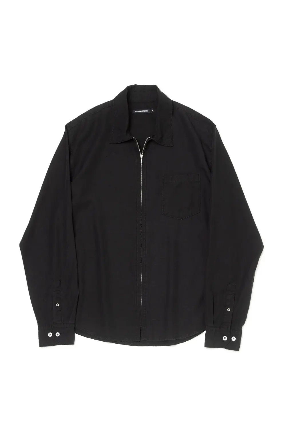 Zip Shirt Bleached Black