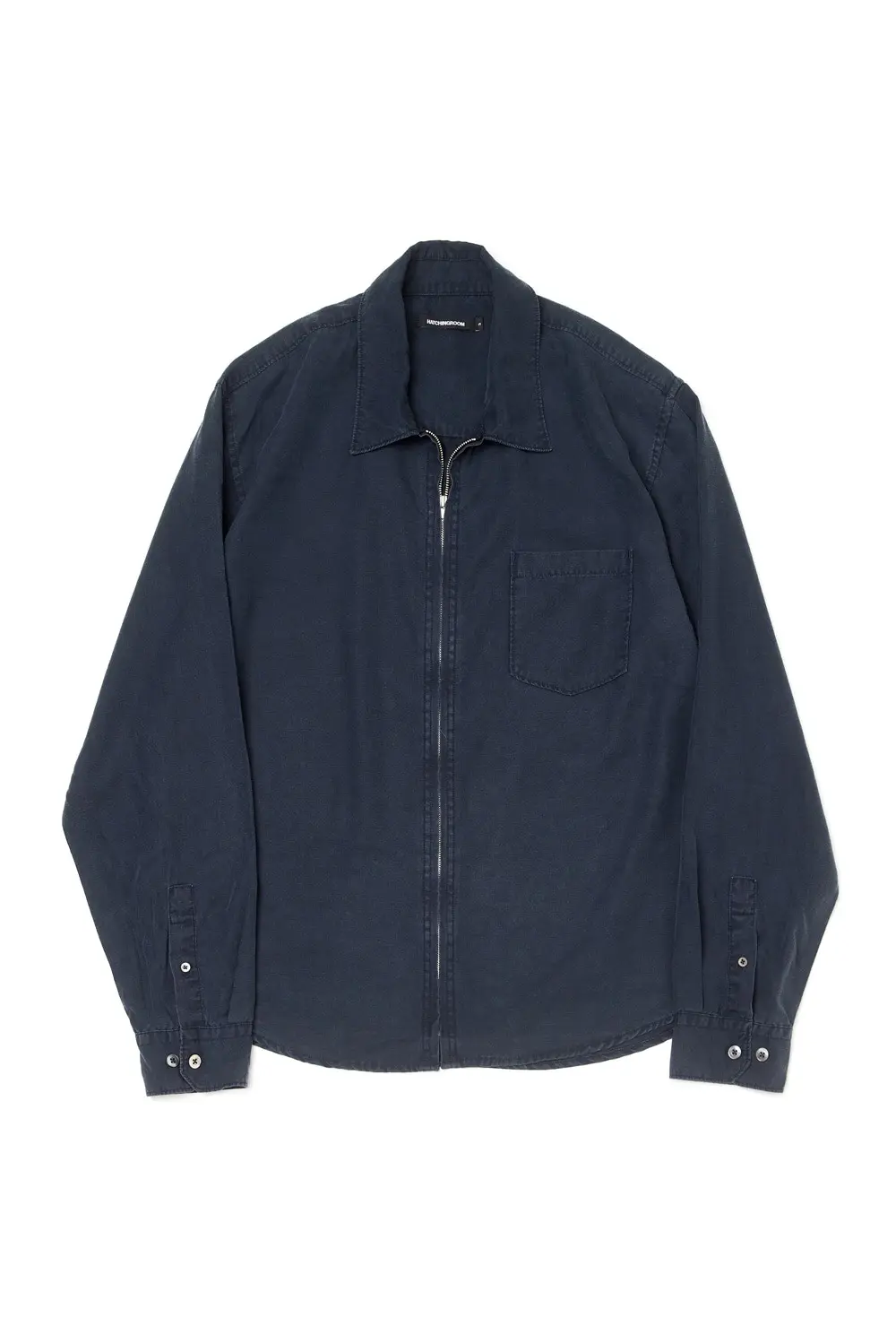 Zip Shirt Bleached Navy