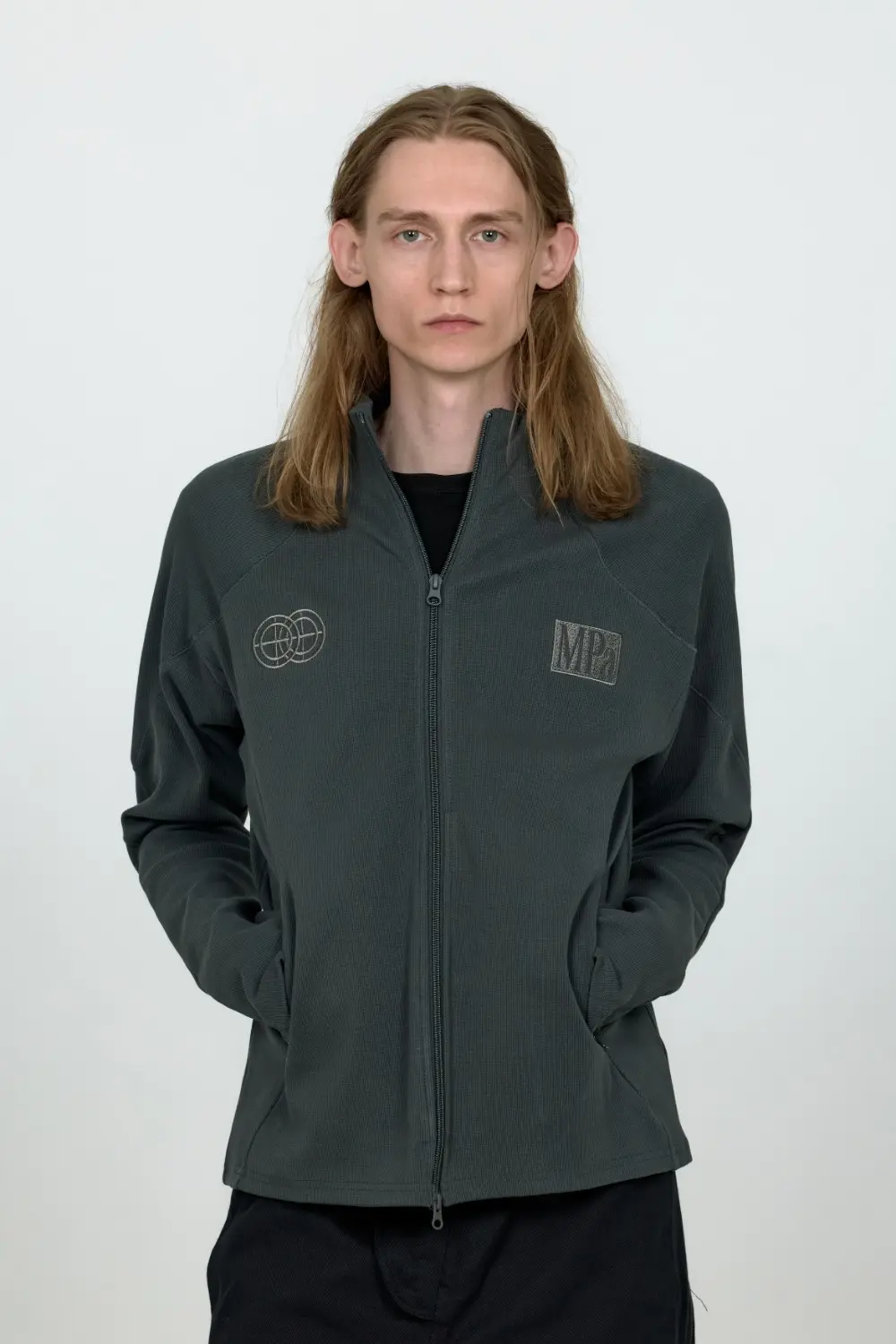 MPa RIBBED ZIP JACKET (CHARCOAL)