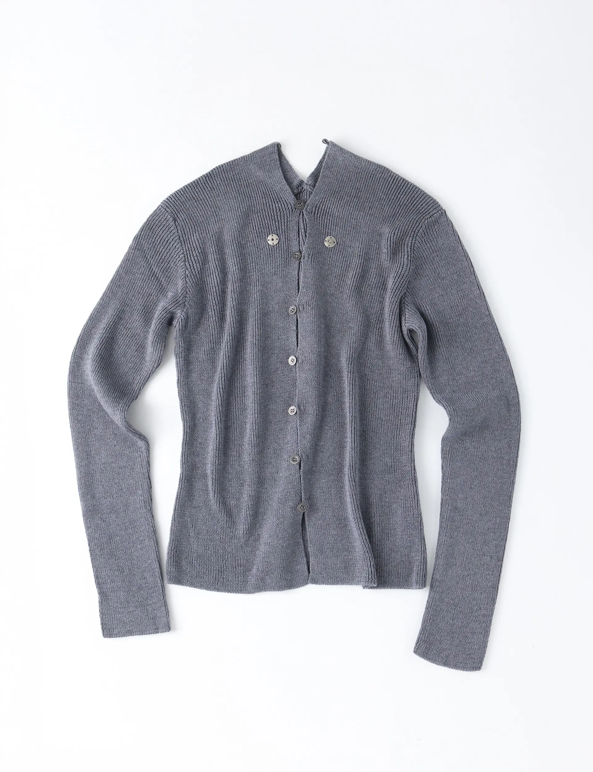 Nape Knit Cardigan (Blue Grey)