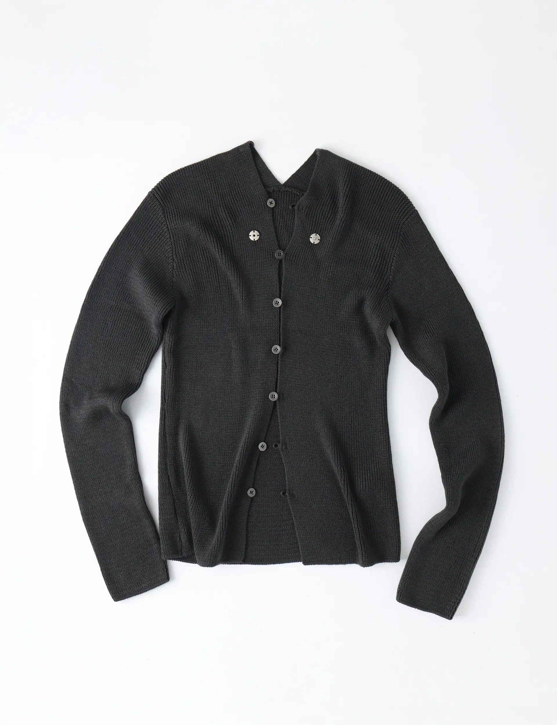 Nape Knit Cardigan (Charcoal)
