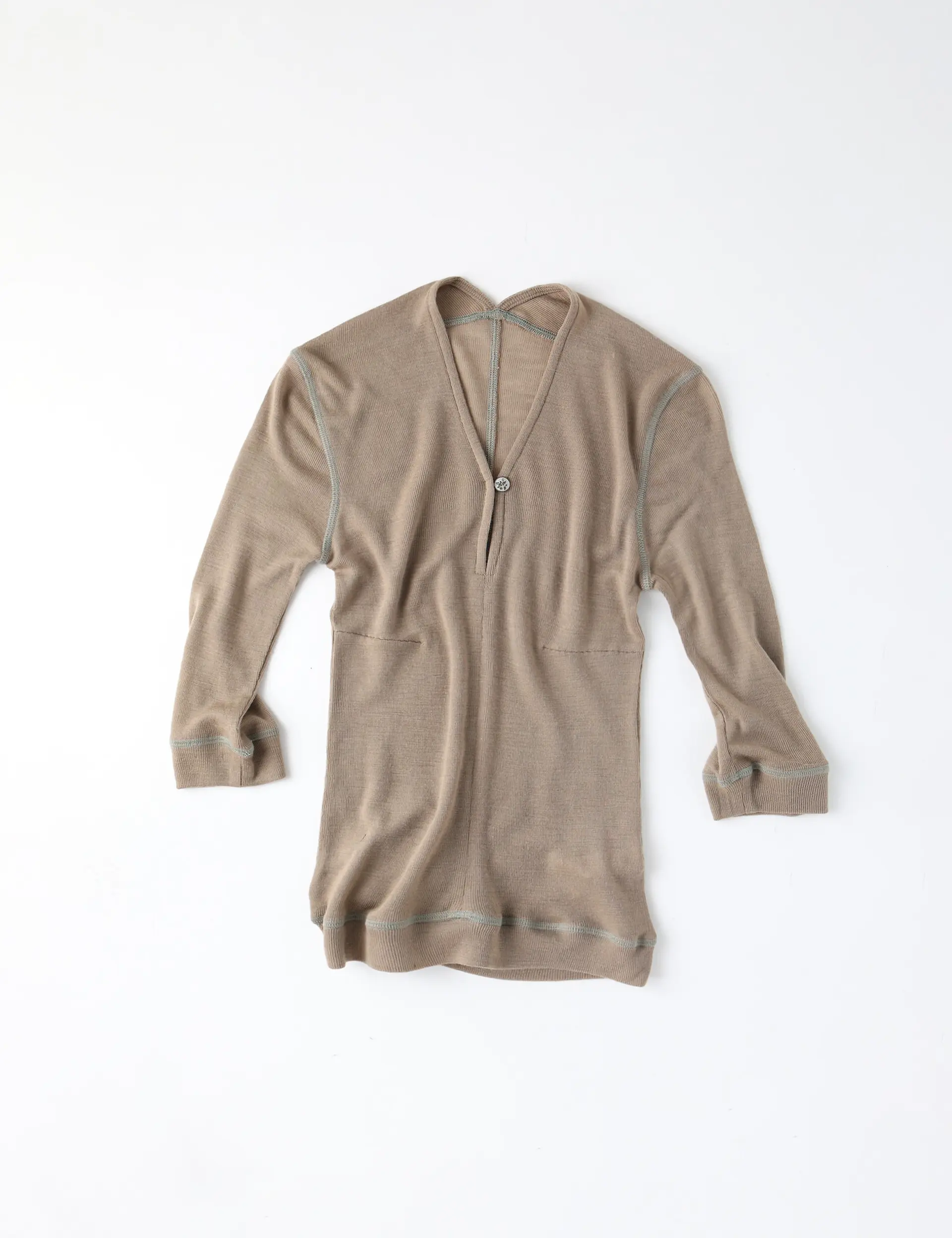 Nape Half Sleeve Top (Beige)
