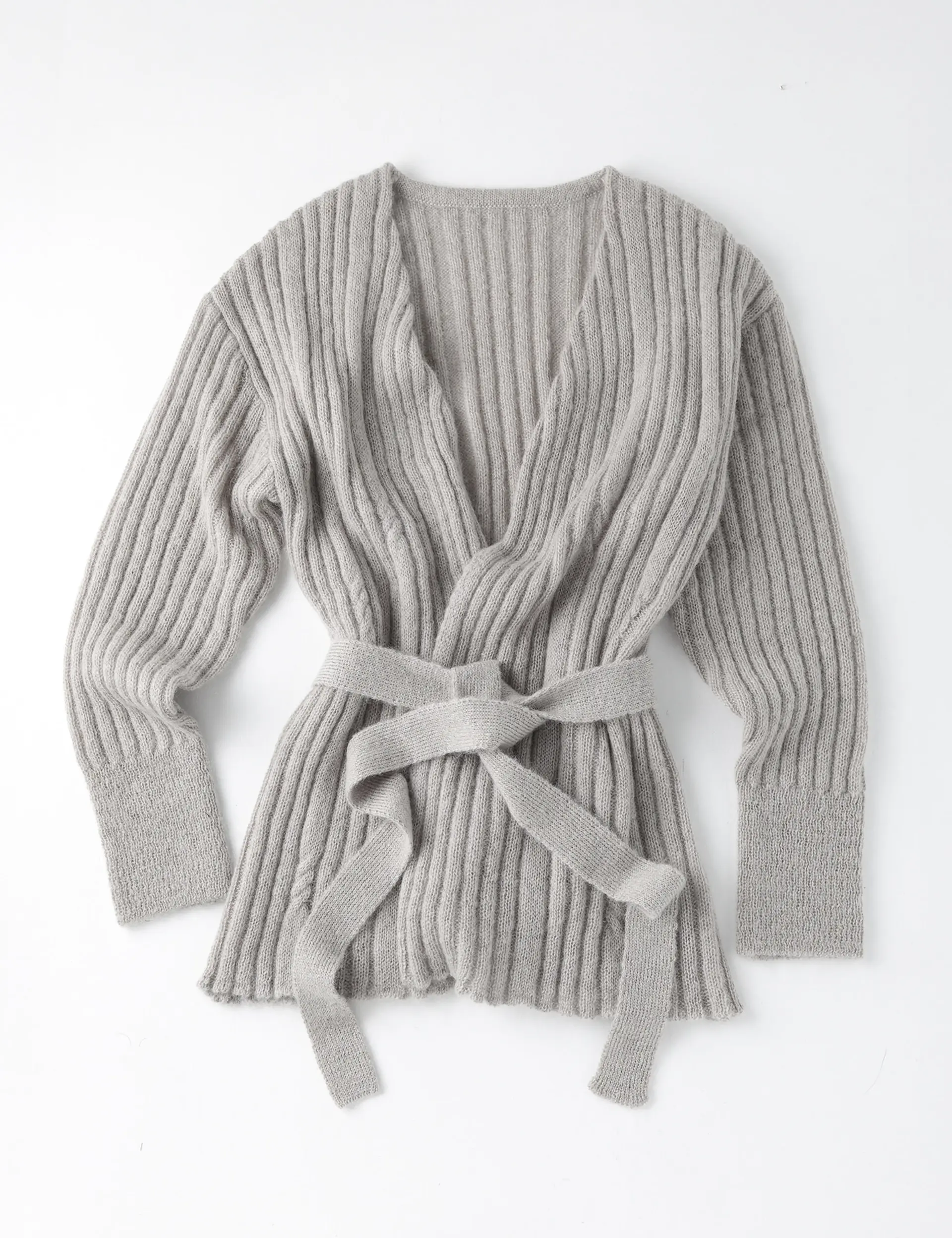 Rope Knit Cardigan (Light Beige)