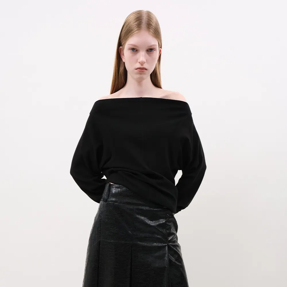 Soft Off Shoulder Top (Black)