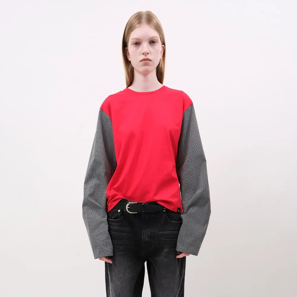 Shirt Sleeve T-Shirt (Red)