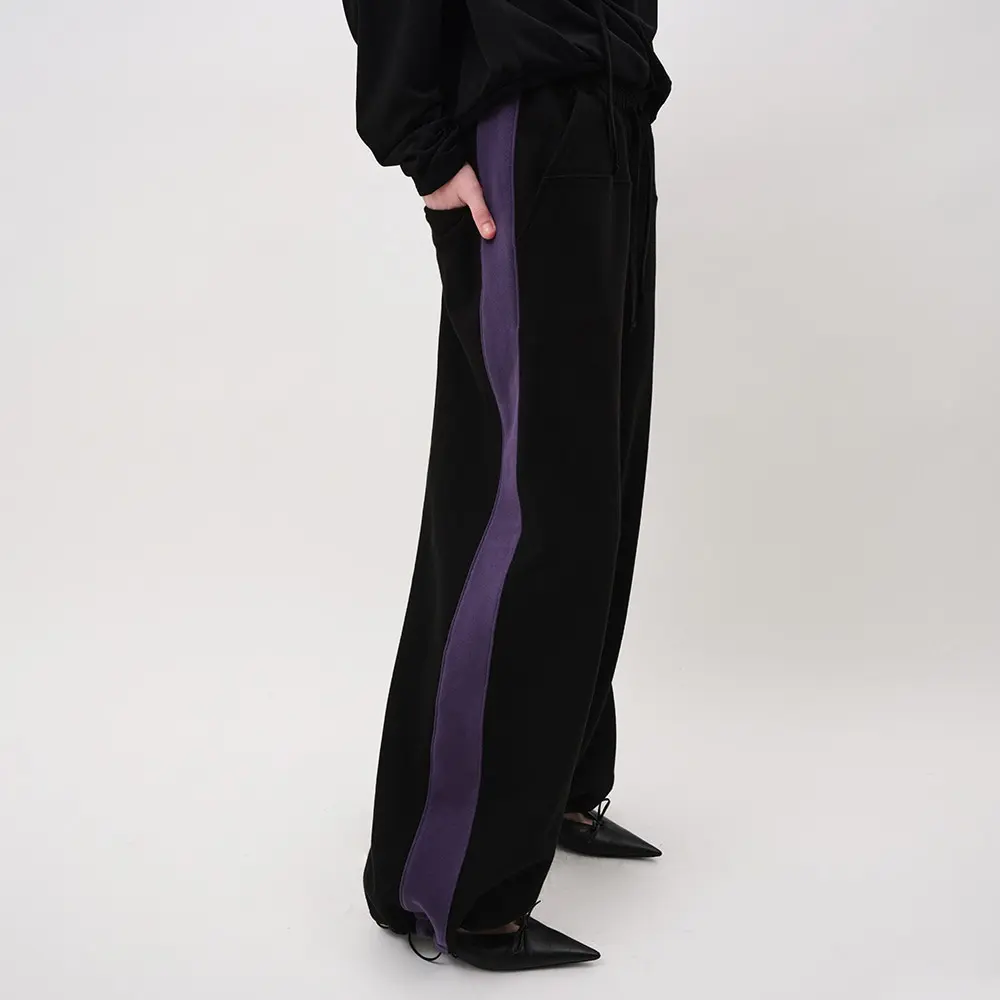 2-Way Track Panel Sweatpants (Black)